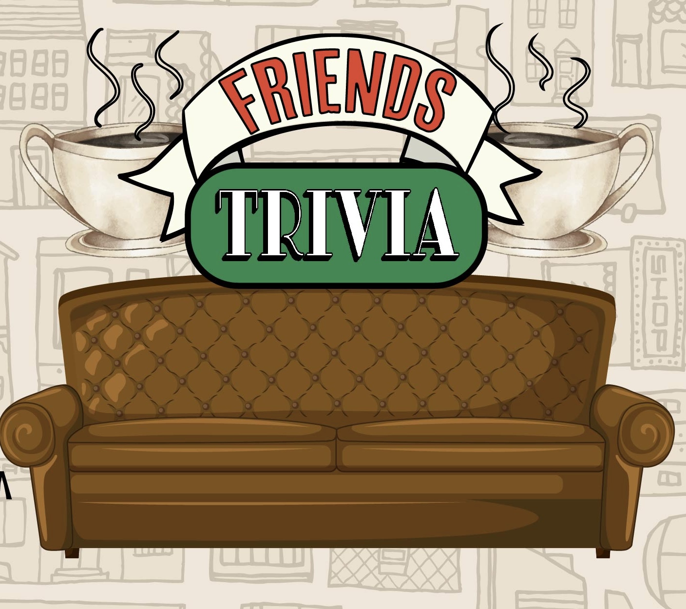 Graphic for Friends trivia night
