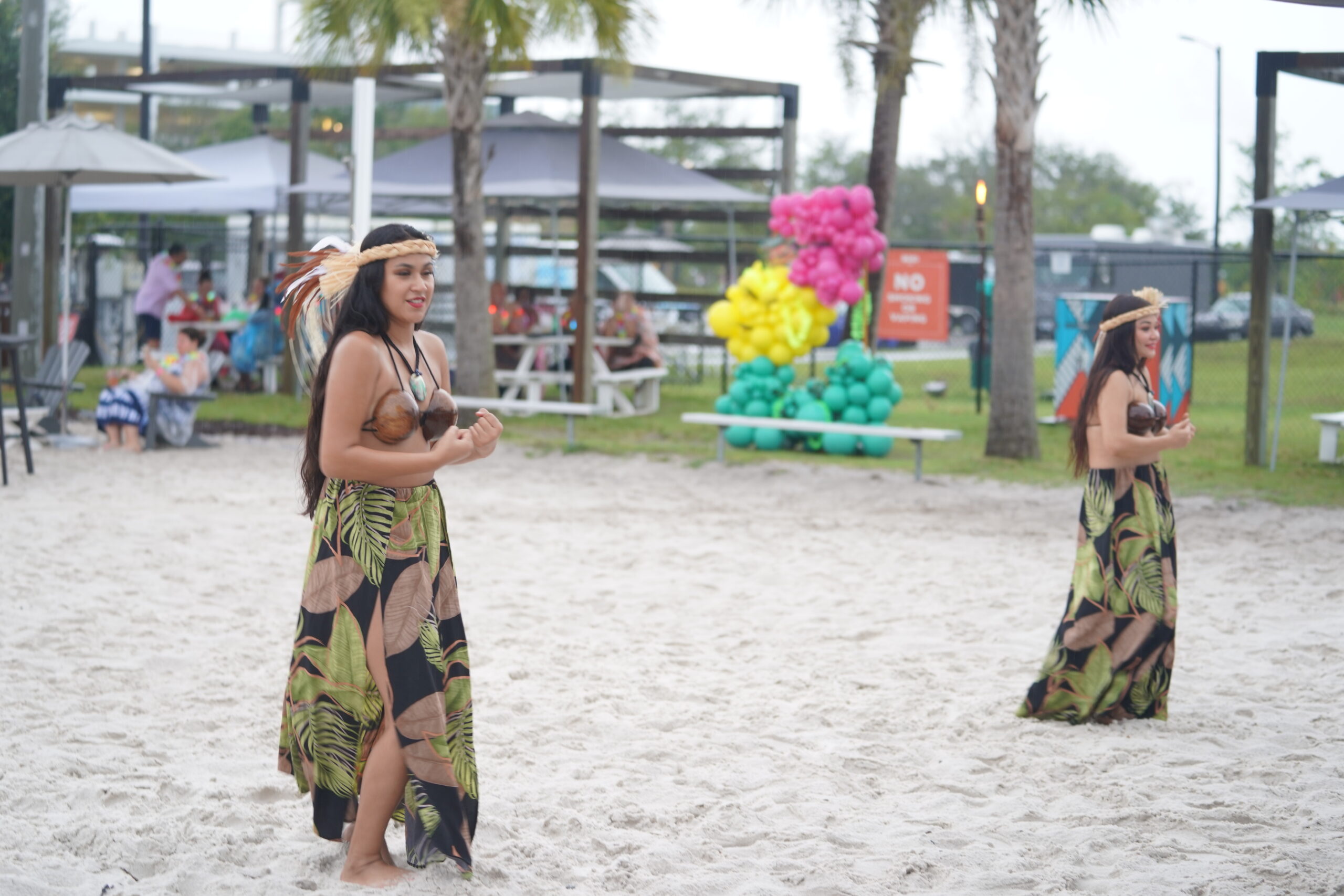 Photograph of Polynesian dancers